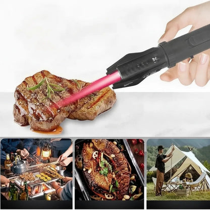 Gas Lighter Windproof Jet Flame 360 Degree Rotatable