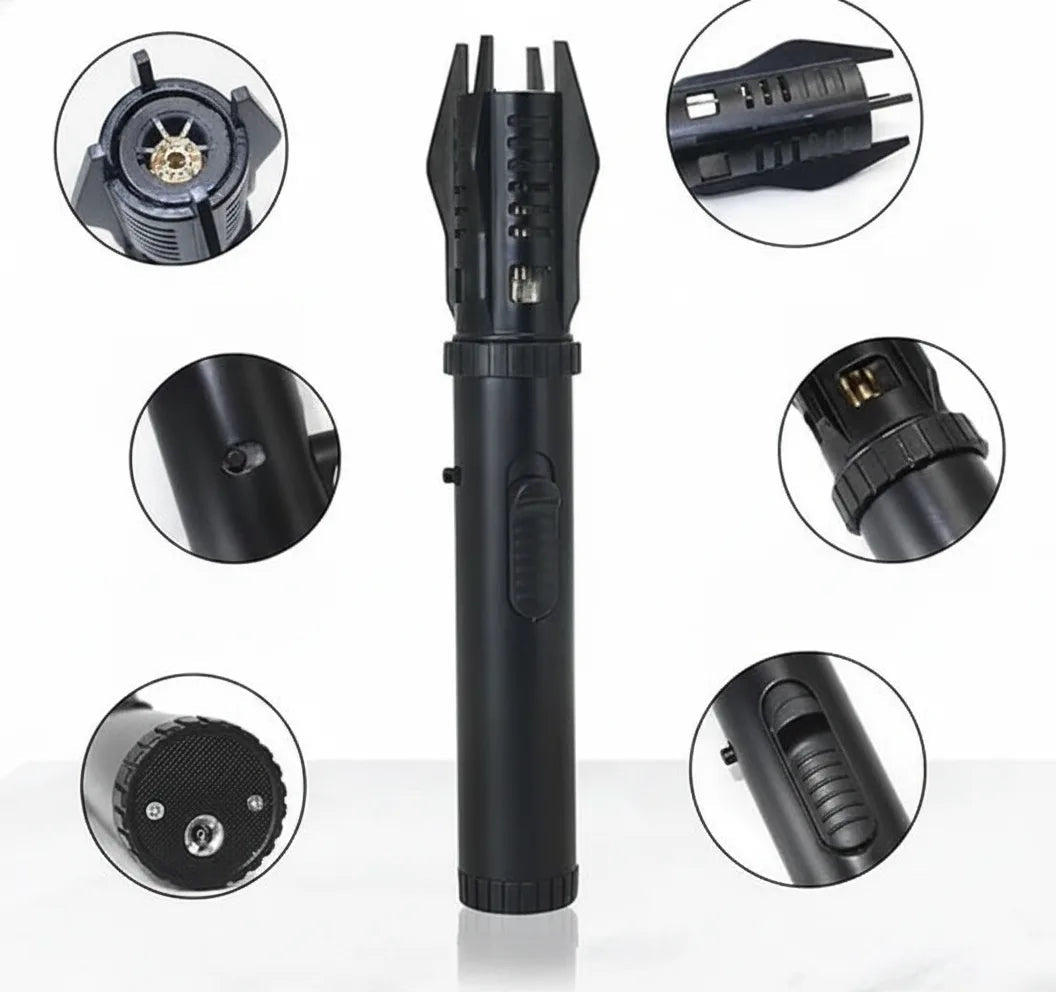 Gas Lighter Windproof Jet Flame 360 Degree Rotatable