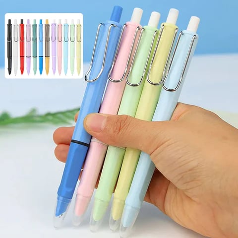 Gel Pen Set 15 Colors Replaceable Refills & Retractable