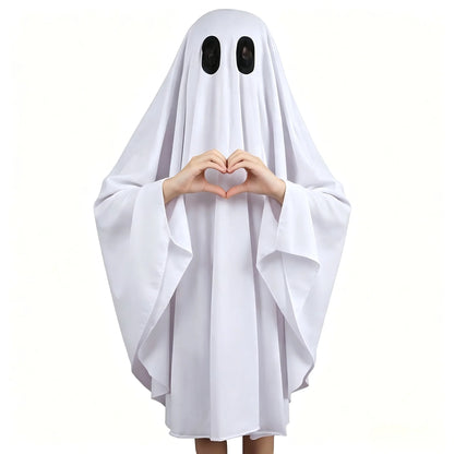 Ghost Costume Lightweight Breathable Fabric With Eye Openings