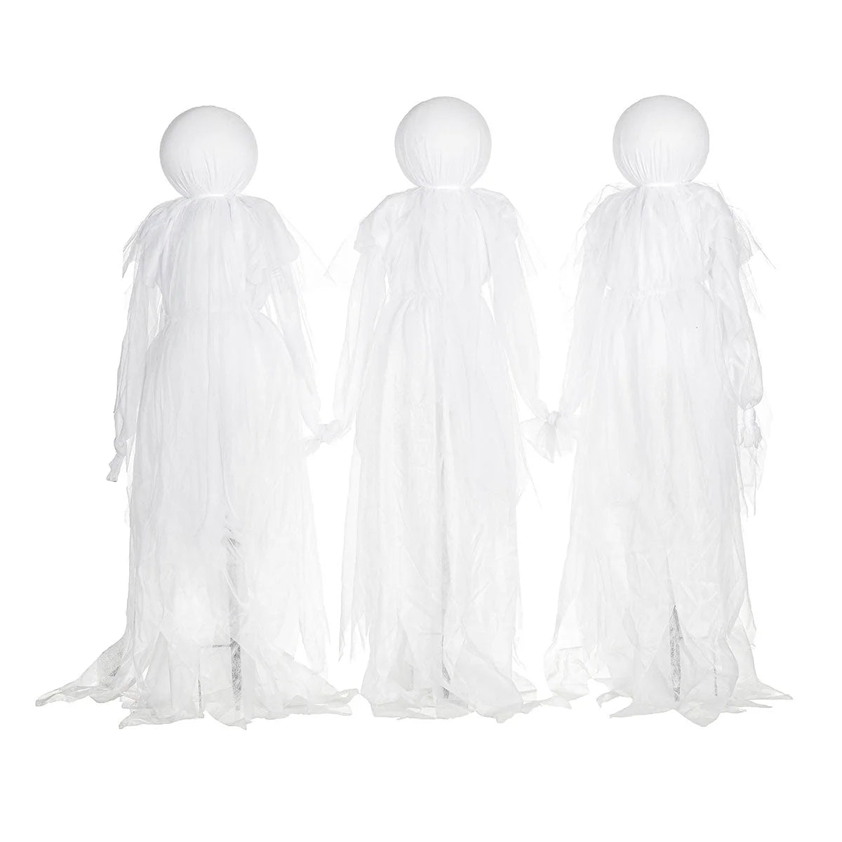 Ghost Garden Stakes Flickering Light-Up Set of 3
