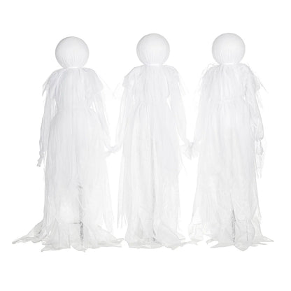 Ghost Garden Stakes Flickering Light-Up Set of 3