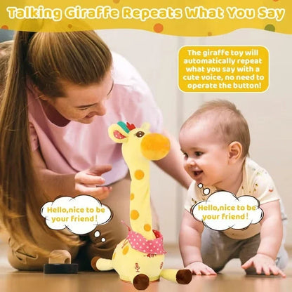 Giraffe Plush Toy Music & Voice Mimic USB Rechargeable