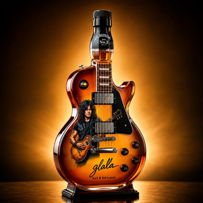 Glass Decanter Guitar-Shaped Transparent Display Piece