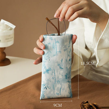 Glasses Case Self-Closing Scratch-Resistant Microfiber Lined