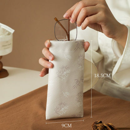 Glasses Case Self-Closing Scratch-Resistant Microfiber Lined