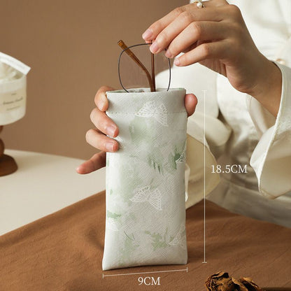 Glasses Case Self-Closing Scratch-Resistant Microfiber Lined