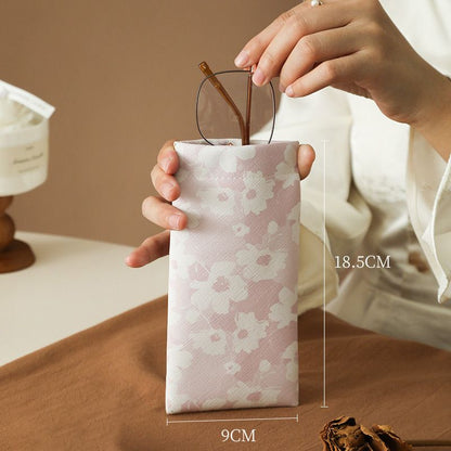 Glasses Case Self-Closing Scratch-Resistant Microfiber Lined