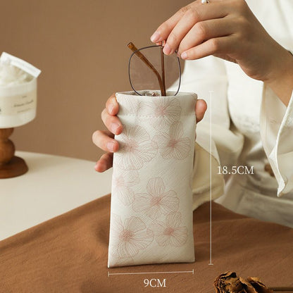 Glasses Case Self-Closing Scratch-Resistant Microfiber Lined