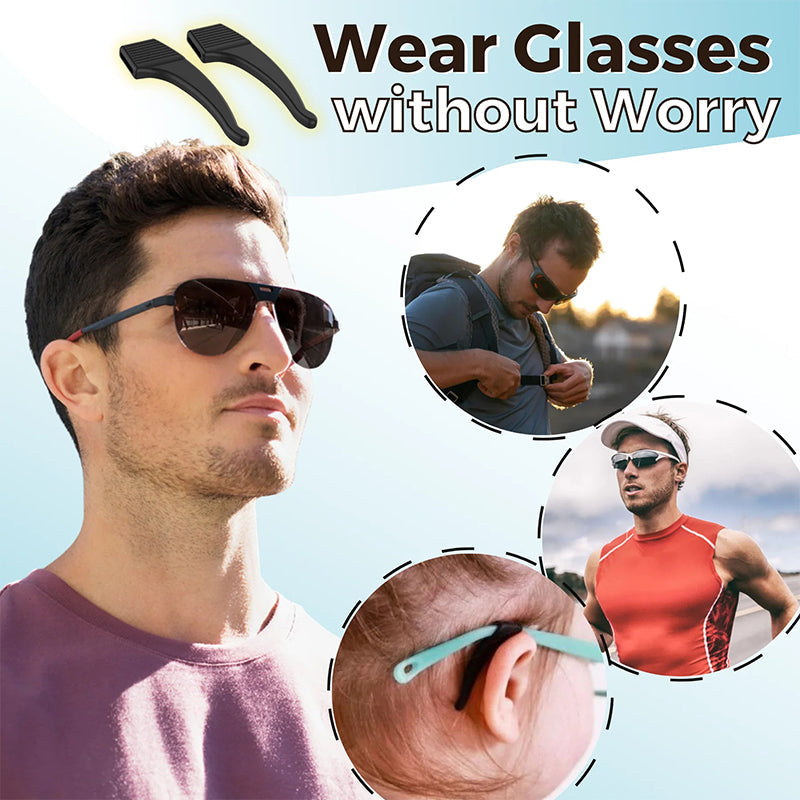 Glasses Ear Hooks Silicone Non-Slip Universal Fit