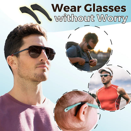 Glasses Ear Hooks Silicone Non-Slip Universal Fit