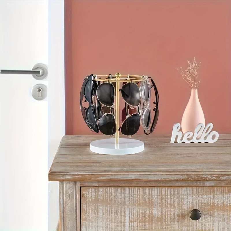 Glasses Holder Round Ring Matte Metal & Stable Base