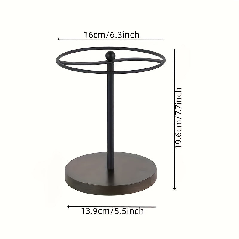 Glasses Holder Round Ring Matte Metal & Stable Base