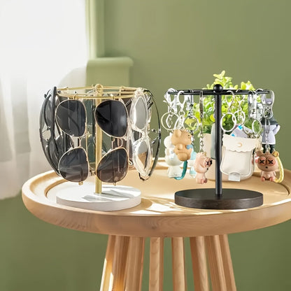 Glasses Holder Round Ring Matte Metal & Stable Base