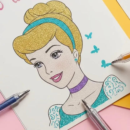 Glitter Gel Pens Fine Tip & Quick-Drying Non-Toxic