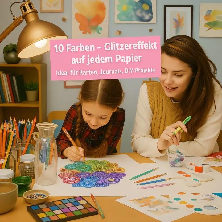 Glitter Gel Pens Fine Tip & Quick-Drying Non-Toxic