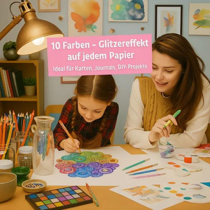 Glitter Gel Pens Fine Tip & Quick-Drying Non-Toxic