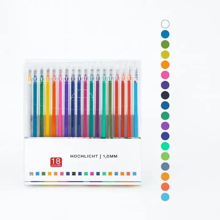 Glitter Gel Pens Fine Tip & Quick-Drying Non-Toxic