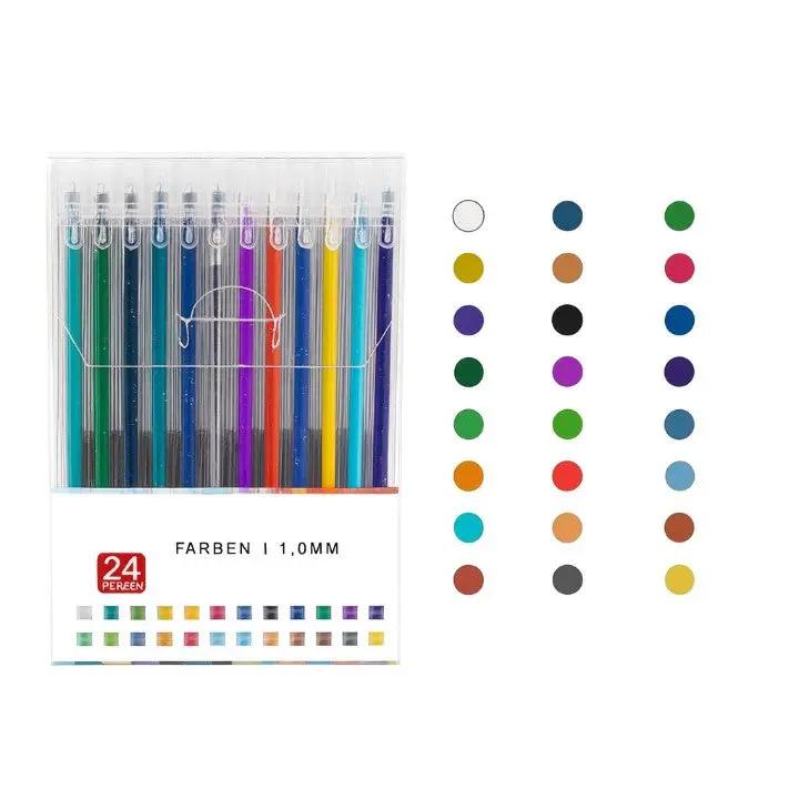 Glitter Gel Pens Fine Tip & Quick-Drying Non-Toxic