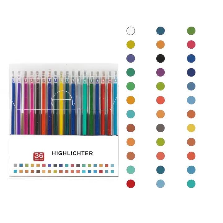 Glitter Gel Pens Fine Tip & Quick-Drying Non-Toxic