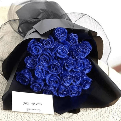Glitter Preserved Rose - Fleurion Forever Bloom for Romantic Presents & Decoration