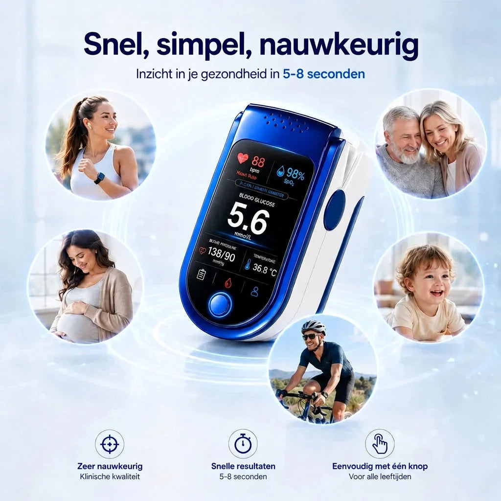 Glucose Monitor Non-Invasive Daily Health Monitoring