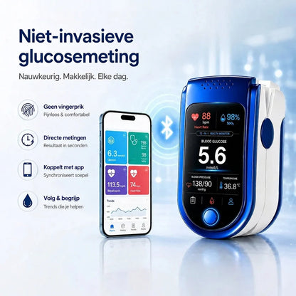 Glucose Monitor Non-Invasive Daily Health Monitoring