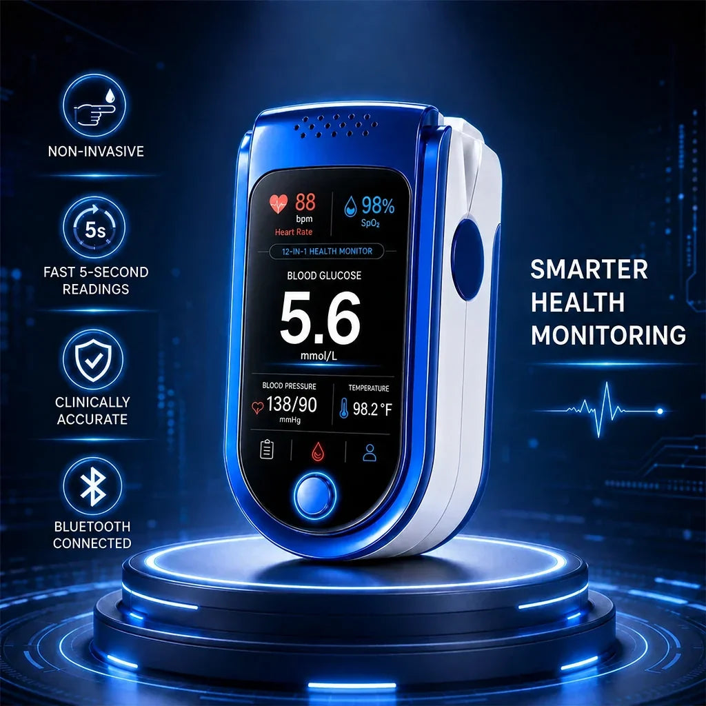 Glucose Monitor Non-Invasive Daily Tracking