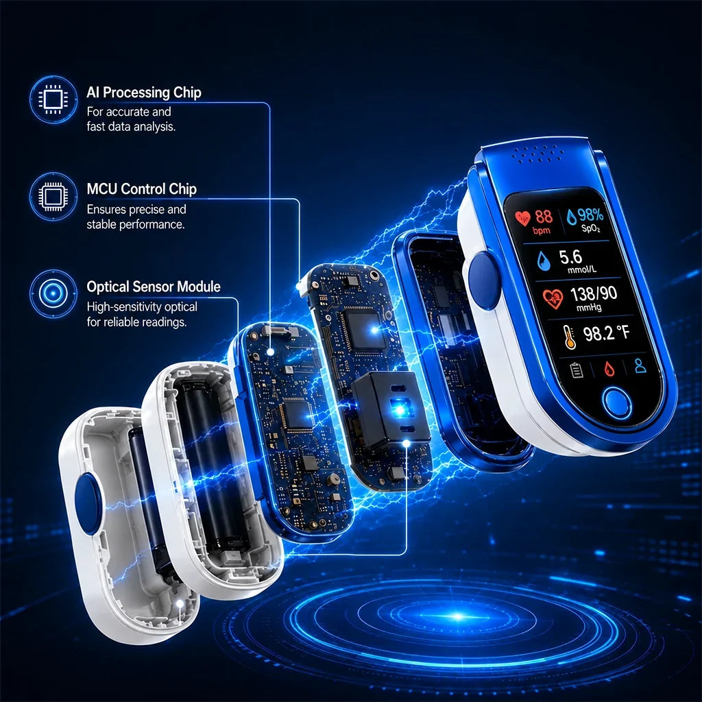 Glucose Monitor Non-Invasive Daily Tracking