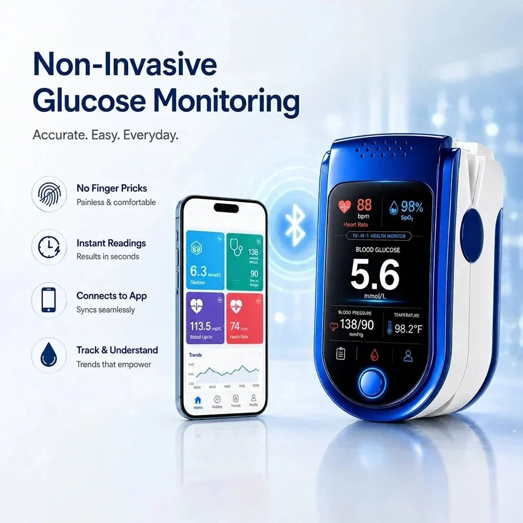 Glucose Monitor Non-Invasive Digital Display