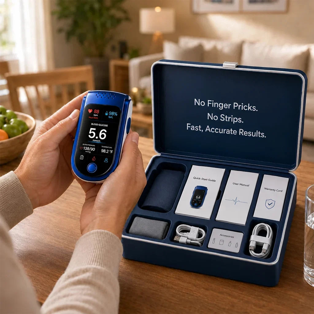 Glucose Monitor Non-Invasive Laser Scan No Needles