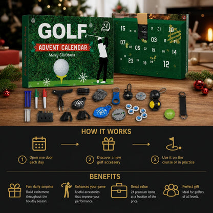 Golf Advent Calendar 24-Day Countdown Golf Accessories