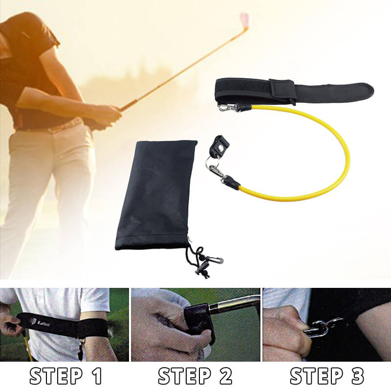 Golf Swing Trainer Latex Resistance Band & Alignment Aid