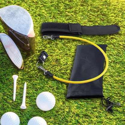 Golf Swing Trainer Latex Resistance Band & Alignment Aid