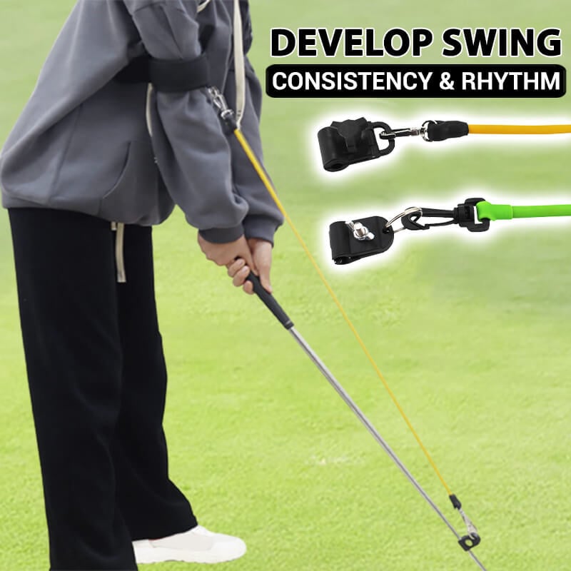 Golf Swing Trainer Latex Resistance Band & Alignment Aid