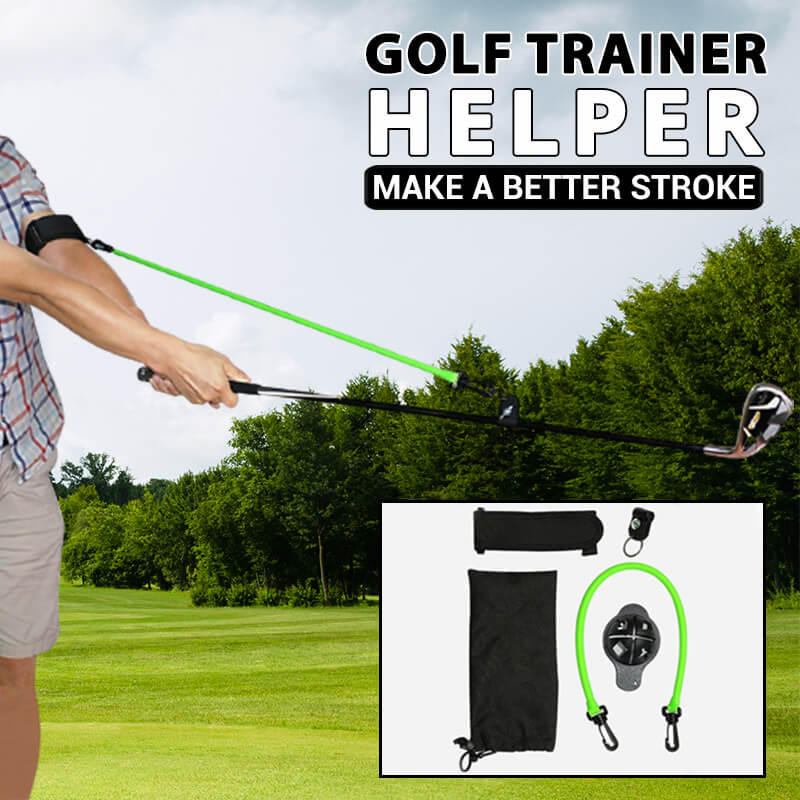 Golf Swing Trainer Latex Resistance Band & Alignment Aid
