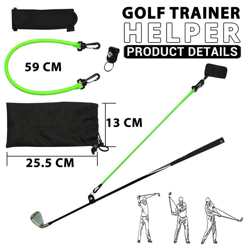 Golf Swing Trainer Latex Resistance Band & Alignment Aid