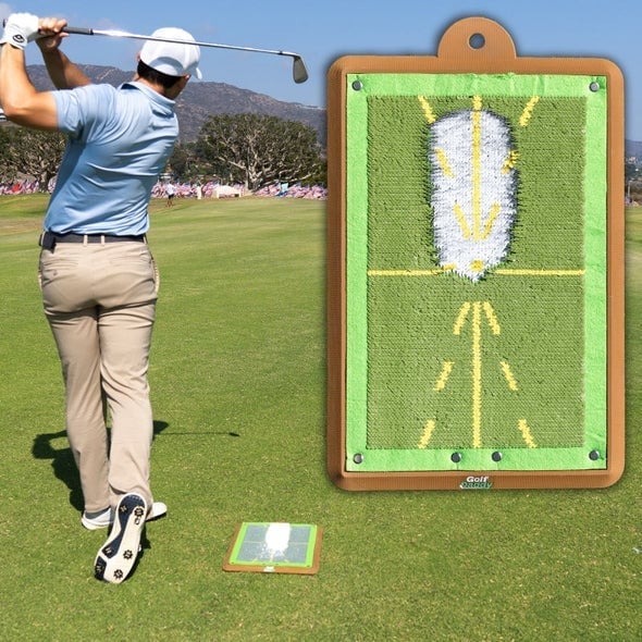 Golf Training Mat Instant Feedback Sequin Surface
