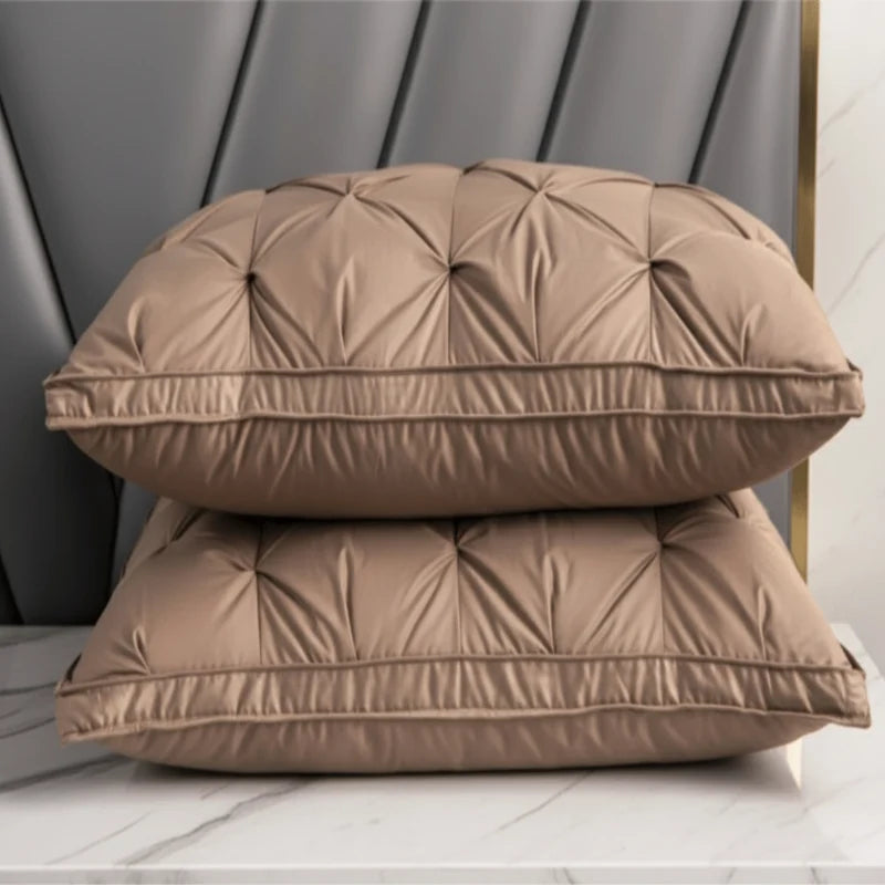 Goose Down Pillow Hypoallergenic Breathable Standard Size