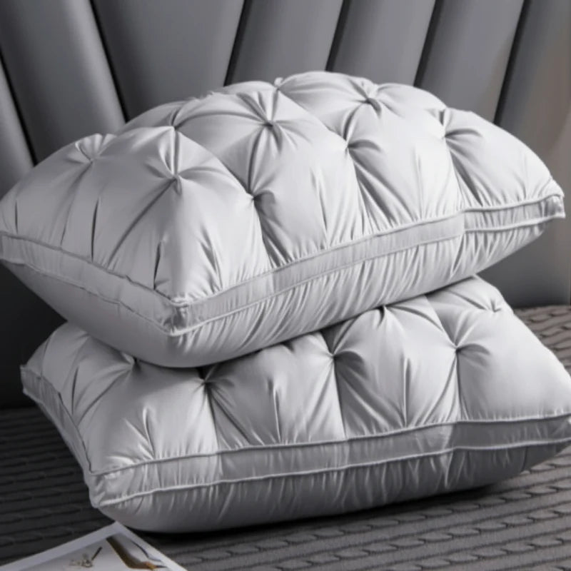 Goose Down Pillow Hypoallergenic Breathable Standard Size
