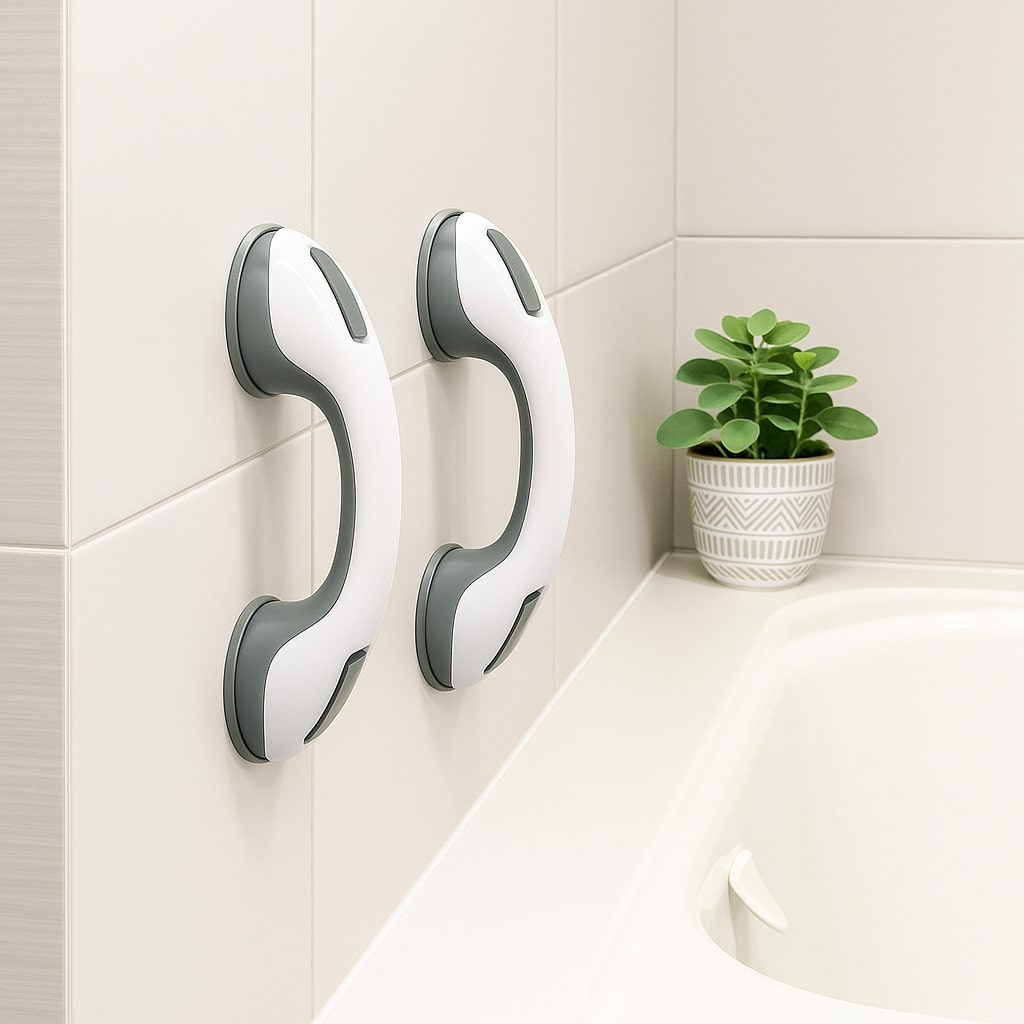 Grab Bar No-Drill Suction Mount Ergonomic Handle