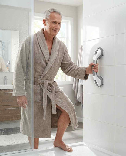 Grab Bar Suction Mount No-Drill Non-Slip 15.7 Inch