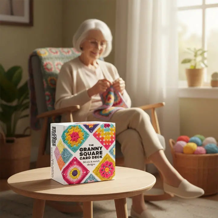 Granny Square Pattern Cards 50 Charted Designs & Booklet