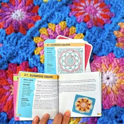 Granny Square Pattern Cards 50 Charted Designs & Booklet