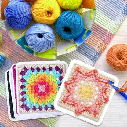 Granny Square Pattern Cards 50 Charted Designs & Booklet