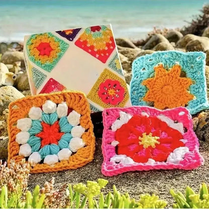 Granny Square Pattern Cards 50 Charted Designs & Booklet