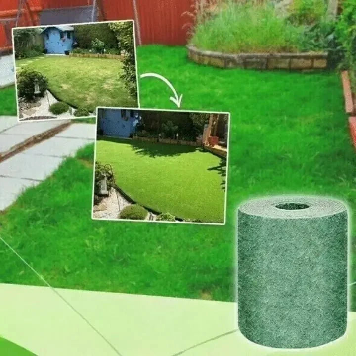 Grass Seed Mats Biodegradable Easy Roll-Out Set of 2
