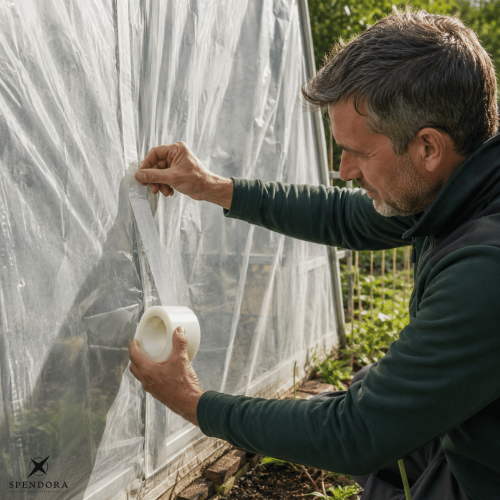 Greenhouse Repair Tape Weatherproof Transparent 10m Roll