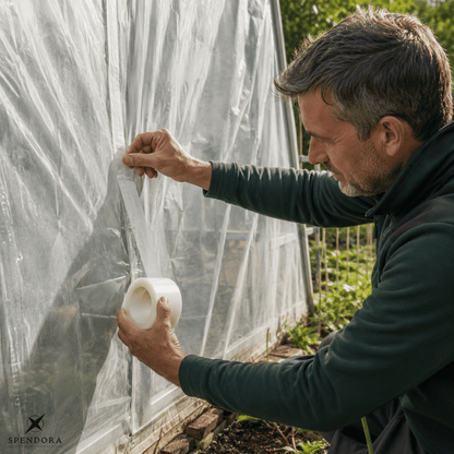Greenhouse Repair Tape Weatherproof Transparent 10m Roll