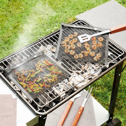 Grill Bags Non-Stick Mesh Dishwasher-Safe Set of 2